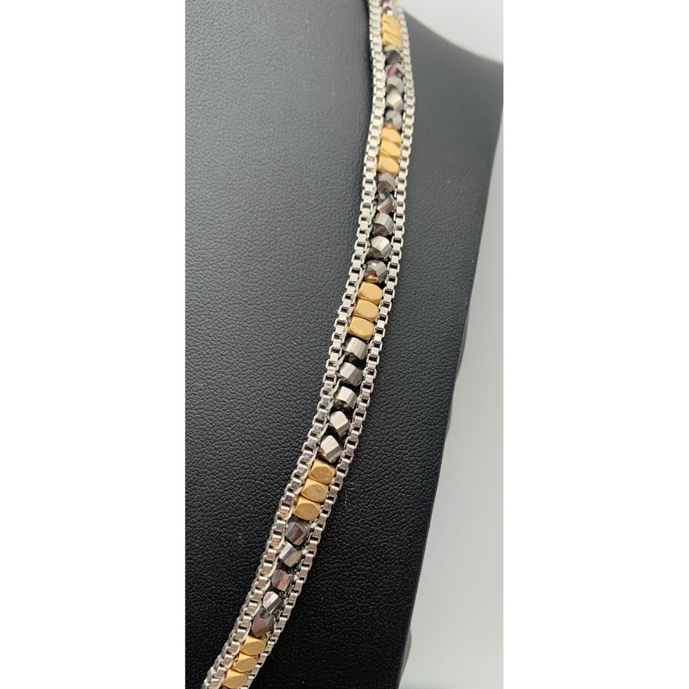 Stella & Dot Luna Triple Wrap Bracelet / Necklace 20" - Picture 2 of 5